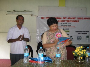 release of brochur on HIV/AIDS by Deputy Commisioner of the Ribhoi District